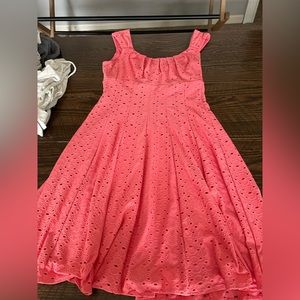 Signature Ella sleeveless Coral Dress